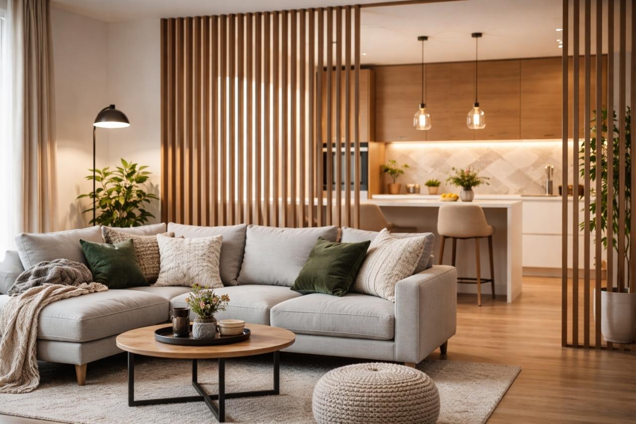 jak oddzielić kuchnię od salonu